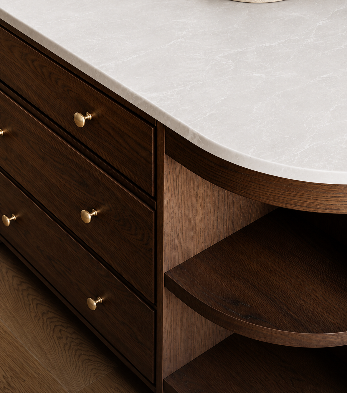 White marble table and furniture design