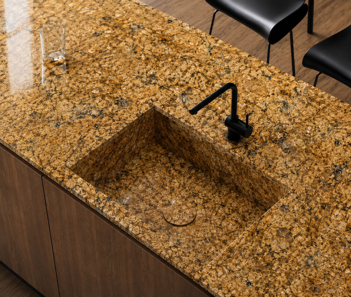 Granite countertop application